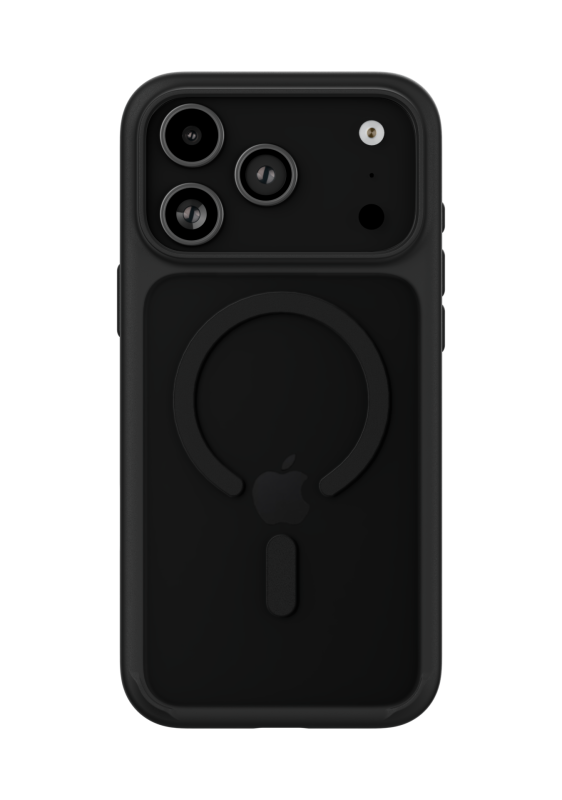 Фото Чехол защитный uBear Shade Case для iPhone 17 Pro Max, MagSafe, чёрный На фото изображено Чехол защитный uBear Shade Case для iPhone 17 Pro Max, MagSafe, чёрный