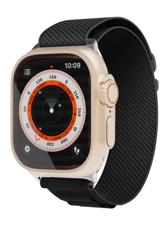Ремешок нейлоновый VLP Extreme Band для Apple Watch 42/44/45/49mm, черный Ремешок нейлоновый VLP Extreme Band для Apple Watch 42/44/45/49mm, черный