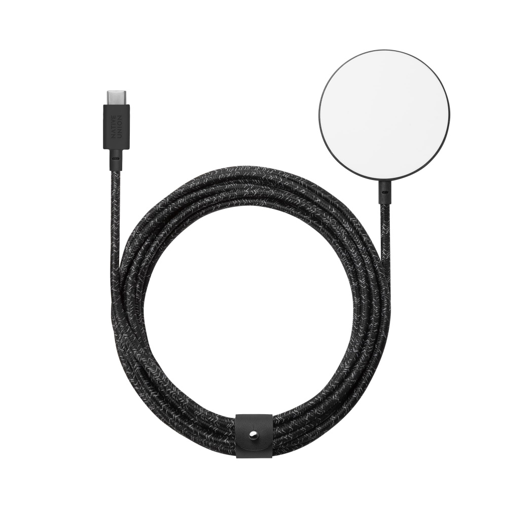 Беспроводное зарядное устройство Native Union Snap Cable, 15 Вт, черный Беспроводное зарядное устройство Native Union Snap Cable, 15 Вт, черный