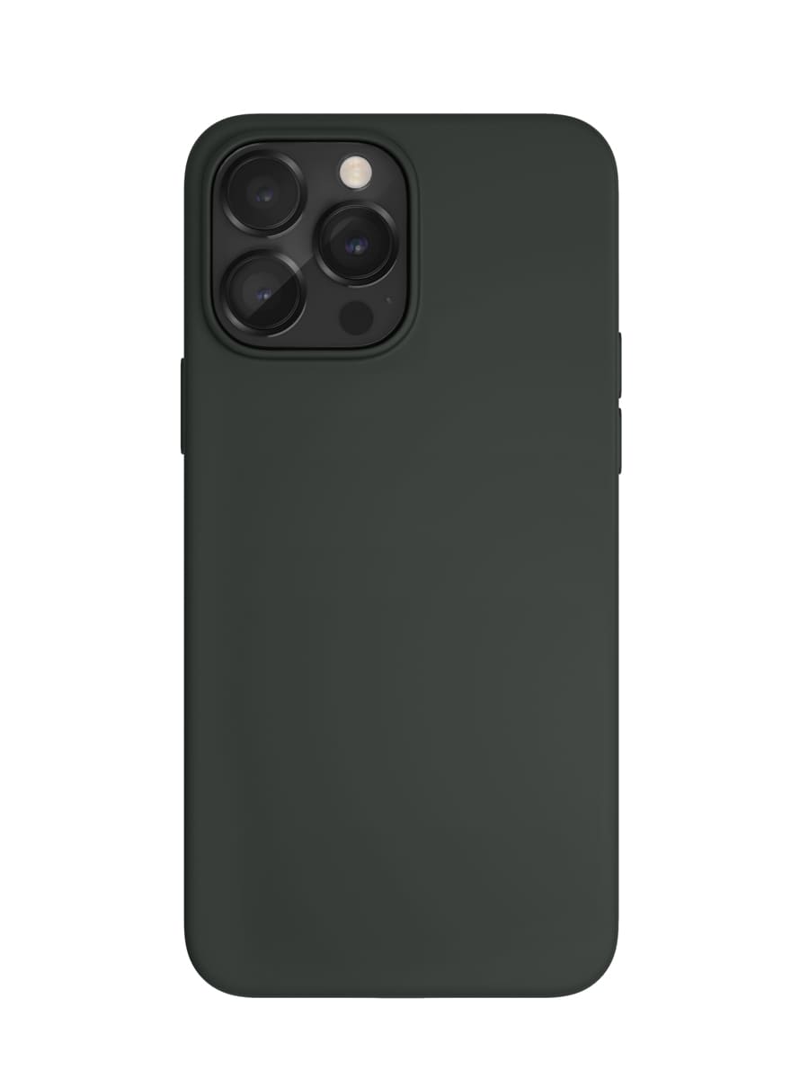 Чехол защитный VLP Silicone case с MagSafe для iPhone 14 Pro Max, темно-зеленый