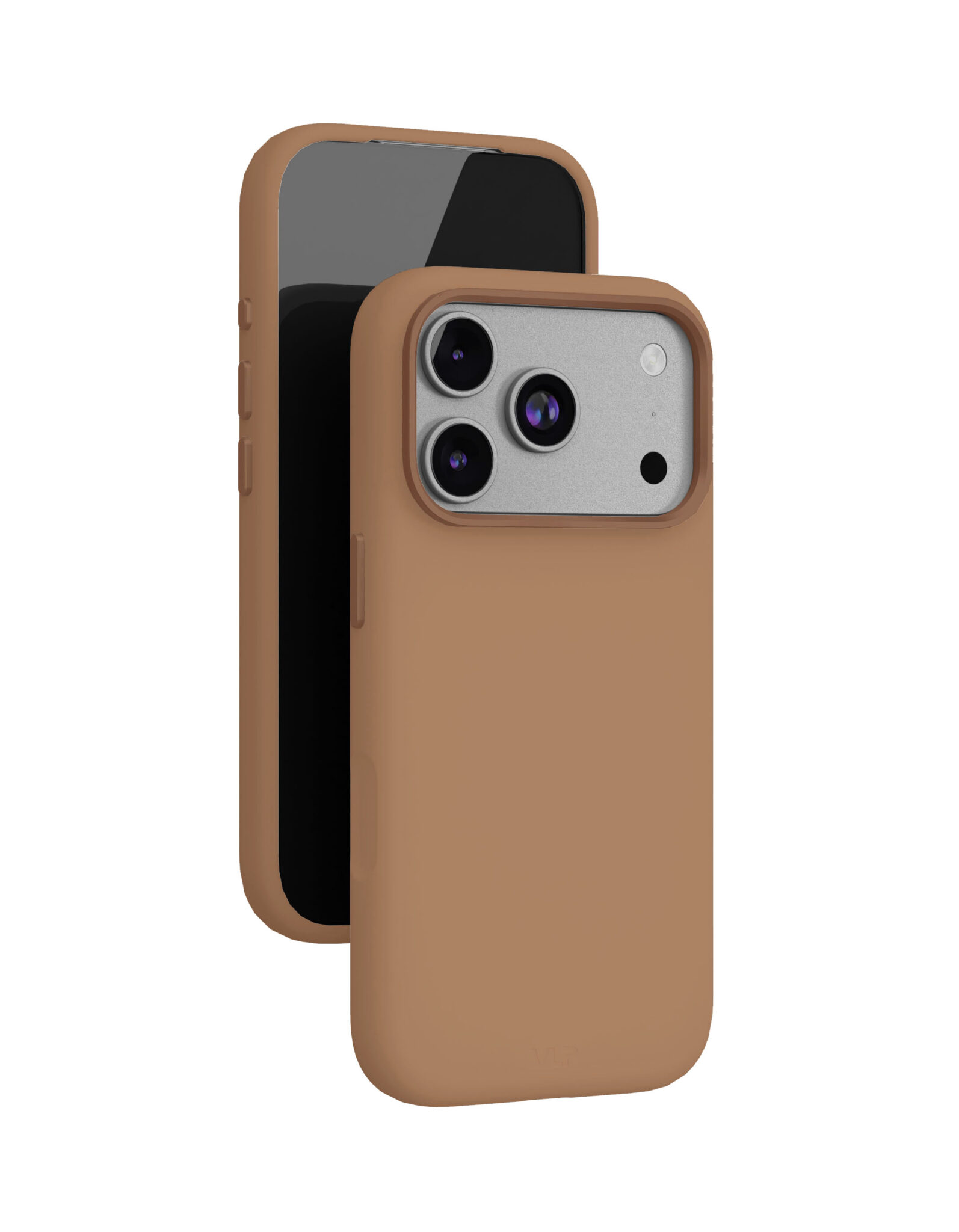 На фото изображено Чехол защитный VLP Aster Pro Case с MagSafe для iPhone 17 Pro, мокка