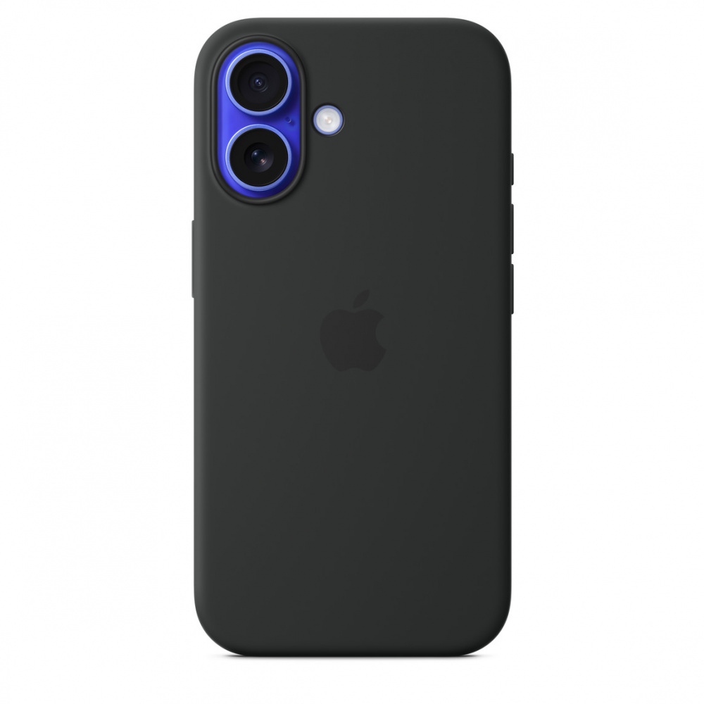 Чехол Apple для iPhone 16 Silicone with MagSafe, черный