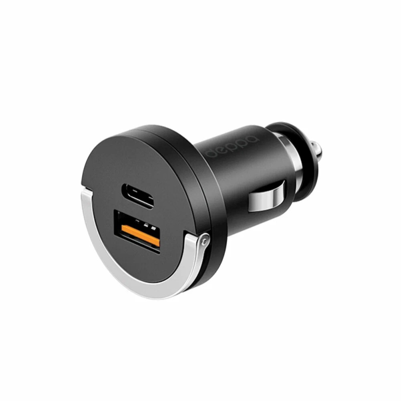 Автомобильное зарядное устройство Car Charger USB-C+USB-A, 30Вт, черный Автомобильное зарядное устройство Car Charger USB-C+USB-A, 30Вт, черный