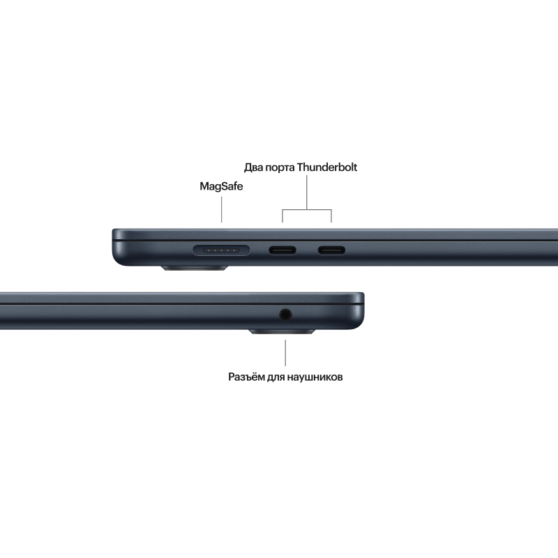 Apple MacBook Air 15" (M3, 8C / 10C, 2024) 16 ГБ, 512 ГБ SSD, Полуночный черный