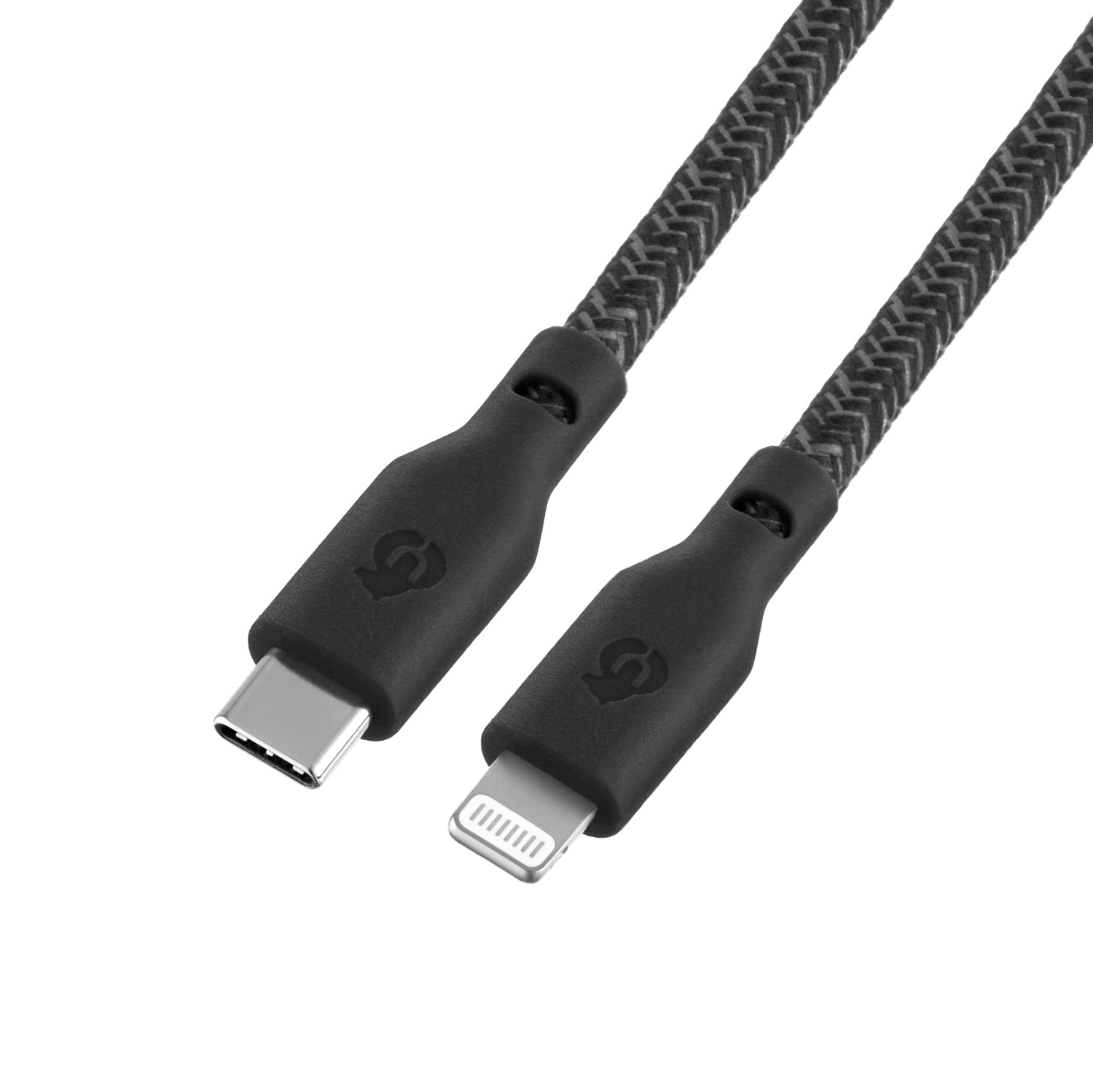Зарядный кабель uBear Trend, USB-C/Lightning, 1,2м, чёрный