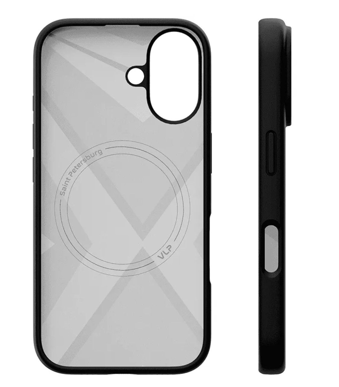 Чехол защитный VLP Aster Case с MagSafe для iPhone 16 Plus, черный