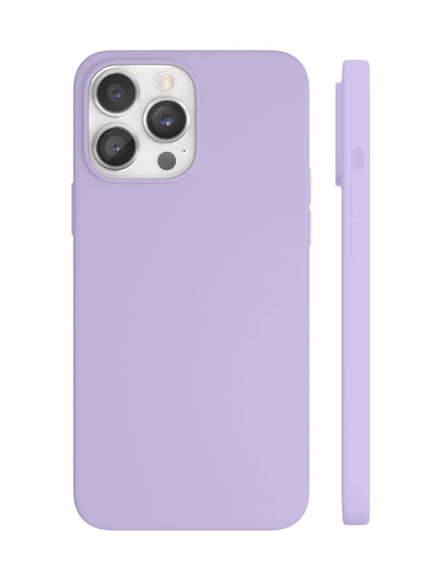 Чехол защитный VLP Silicone case с MagSafe для iPhone 14 Pro Max, сиреневый
