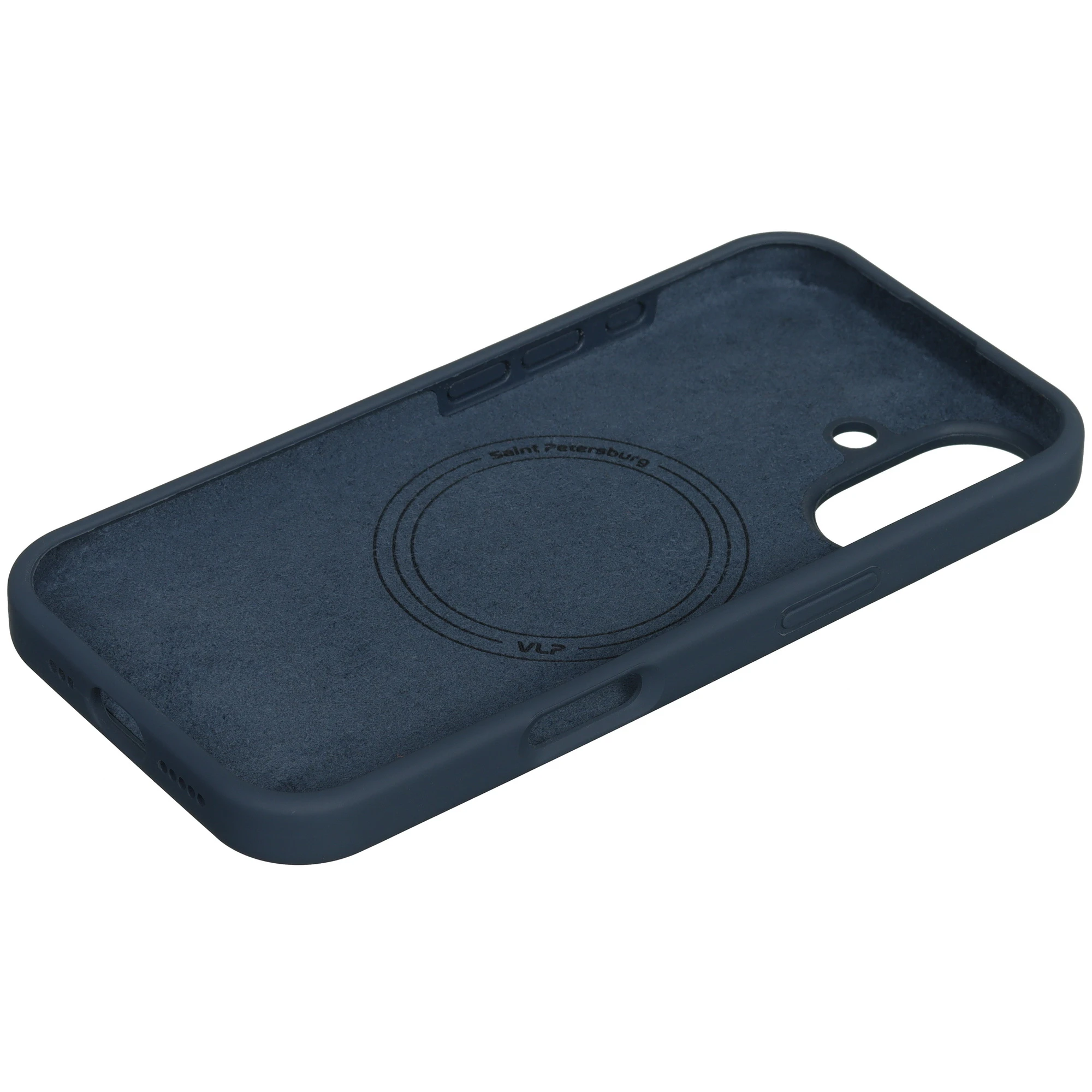 Фото Чехол защитный VLP LITE Mist Case с MagSafe для iPhone 17, темно-синий На фото изображено Чехол защитный VLP LITE Mist Case с MagSafe для iPhone 17, темно-синий