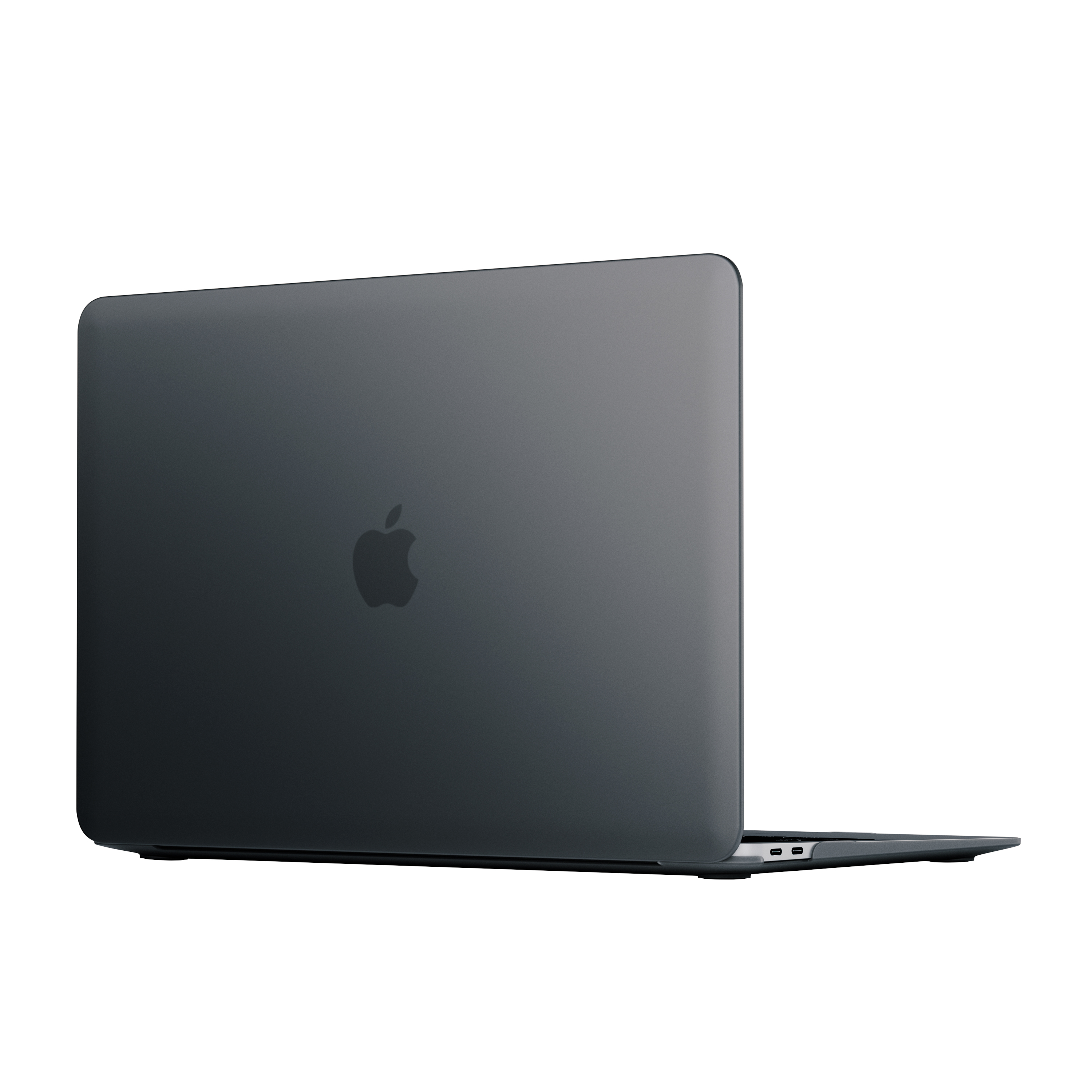 На фото изображено Чехол защитный, uBear Ice Case для MacBook Air 13 (2019, 2020), чёрный