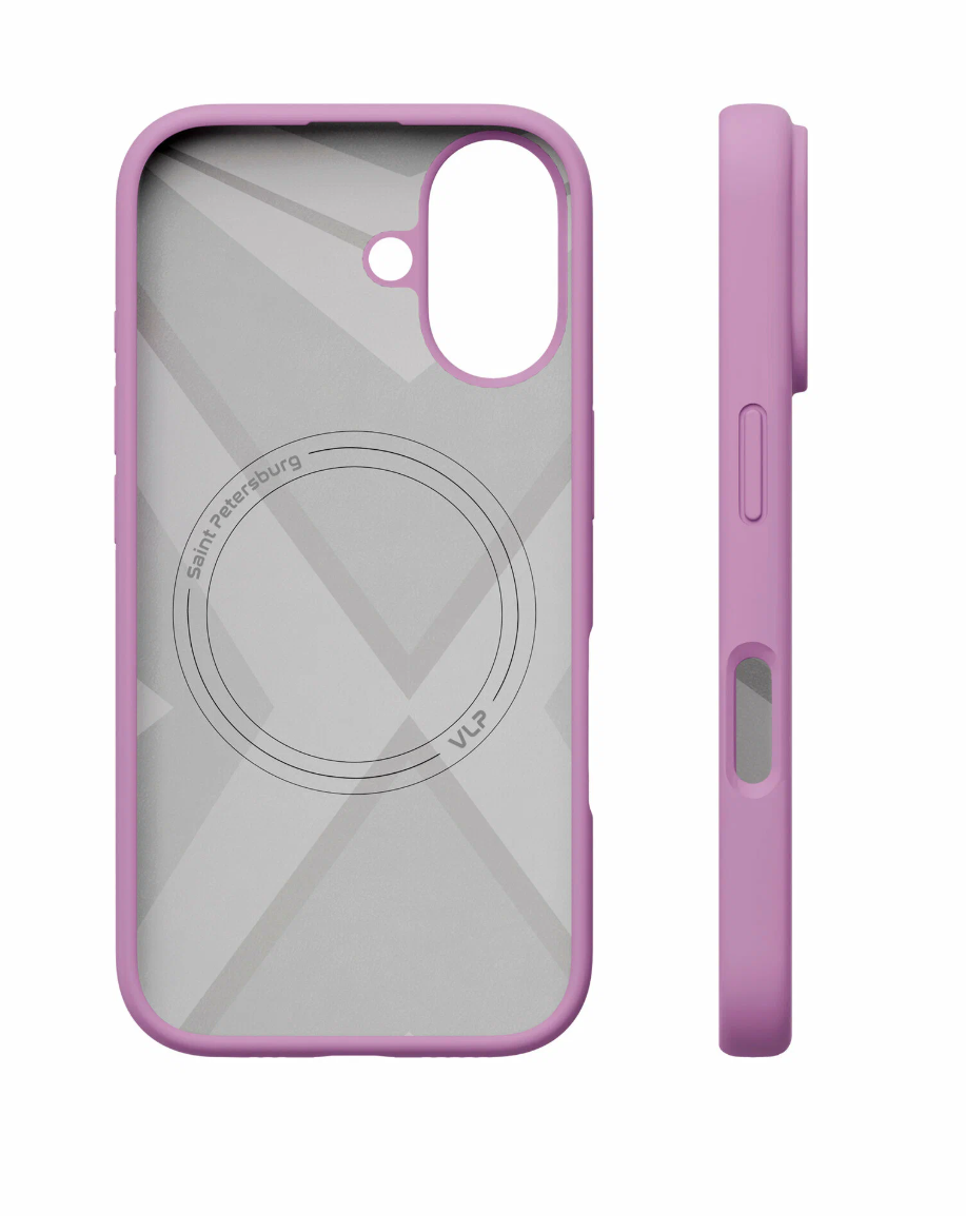 Чехол защитный VLP Aster Case с MagSafe для iPhone 16 Plus, розовый