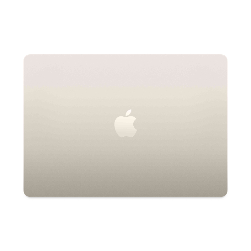 На фото изображено Apple MacBook Air 15" (M5, 10C / 10C, 2026) 24 ГБ, 1 ТБ SSD, Сияющая звезда