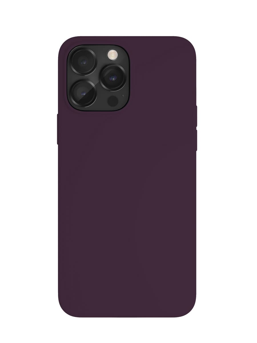 Чехол защитный VLP Silicone case с MagSafe для iPhone 14 Pro, темно-фиолетовый