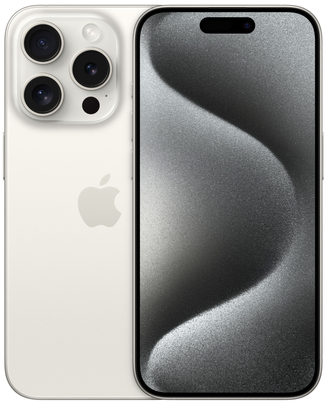 Apple iPhone 15 Pro, 256 ГБ, Титановый белый Apple iPhone 15 Pro, 256 ГБ, Титановый белый