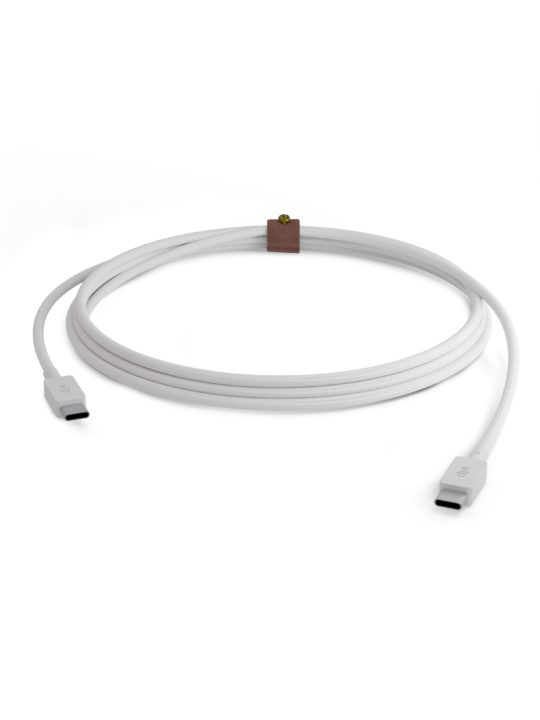 Кабель VLP Nylon Cable USB-C/USB-C, 1.2м, белый