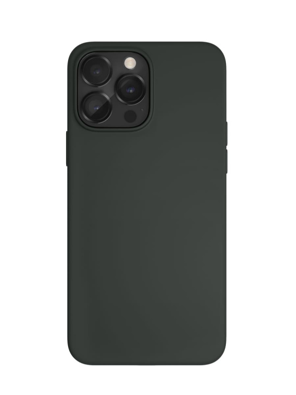 Чехол защитный VLP Silicone case с MagSafe для iPhone 14 Pro Max, темно-зеленый Чехол защитный VLP Silicone case с MagSafe для iPhone 14 Pro Max, темно-зеленый