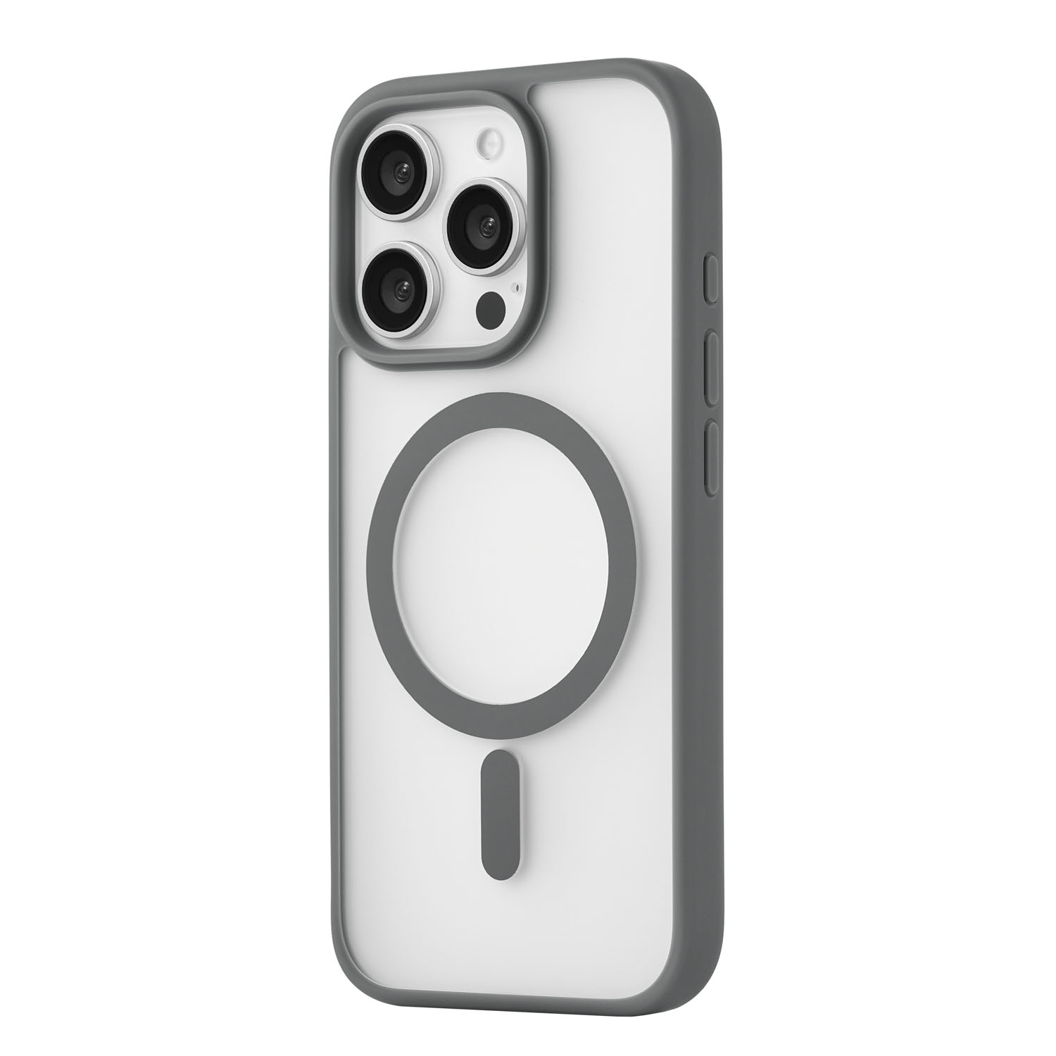 Чехол защитный uBear Cloud Mag Case для iPhone 16 Pro, серый