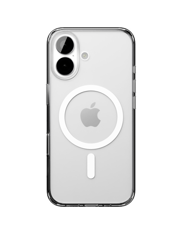 На фото изображено Чехол защитный VLP Diamond Case для iPhone 17, прозрачный