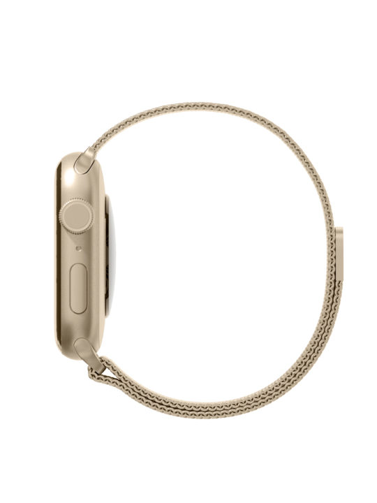 Ремешок из нержавеющей стали сетчатый VLP для Apple Watch 42/44/45, золотой