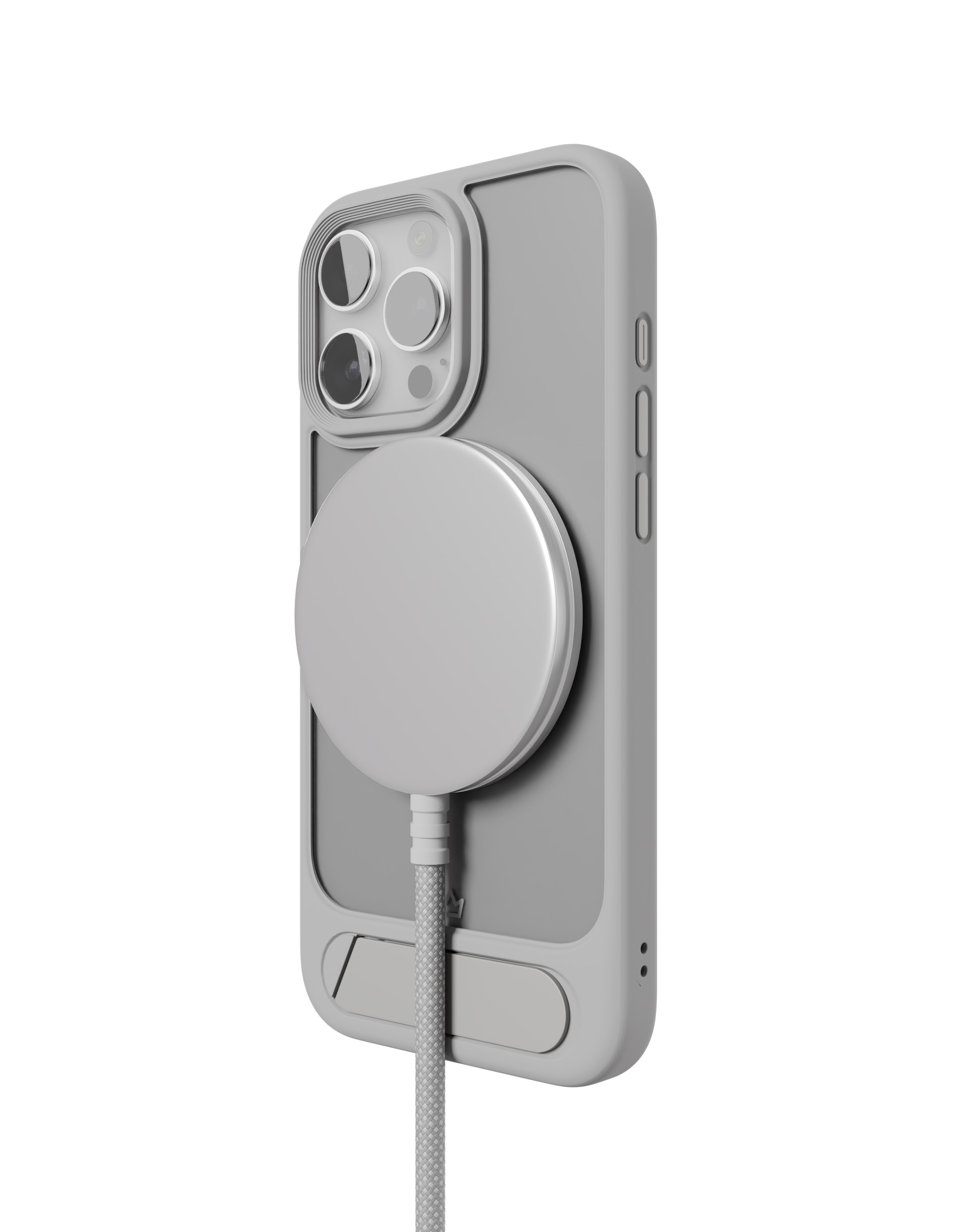 Чехол защитный VLP Reels Case с MagSafe для iPhone 16 Pro, серый