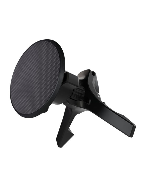 Автомобильный держатель VLP Carbon Mount Magsafe с беспроводной зарядкой, чёрный Автомобильный держатель VLP Carbon Mount Magsafe с беспроводной зарядкой, чёрный
