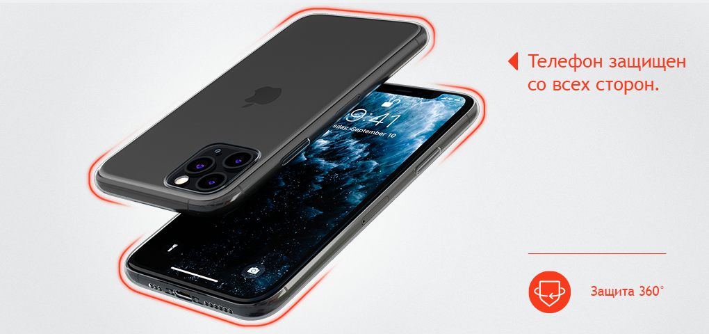 Чехол защитный uBear Tone Case для iPhone 11, прозрачный