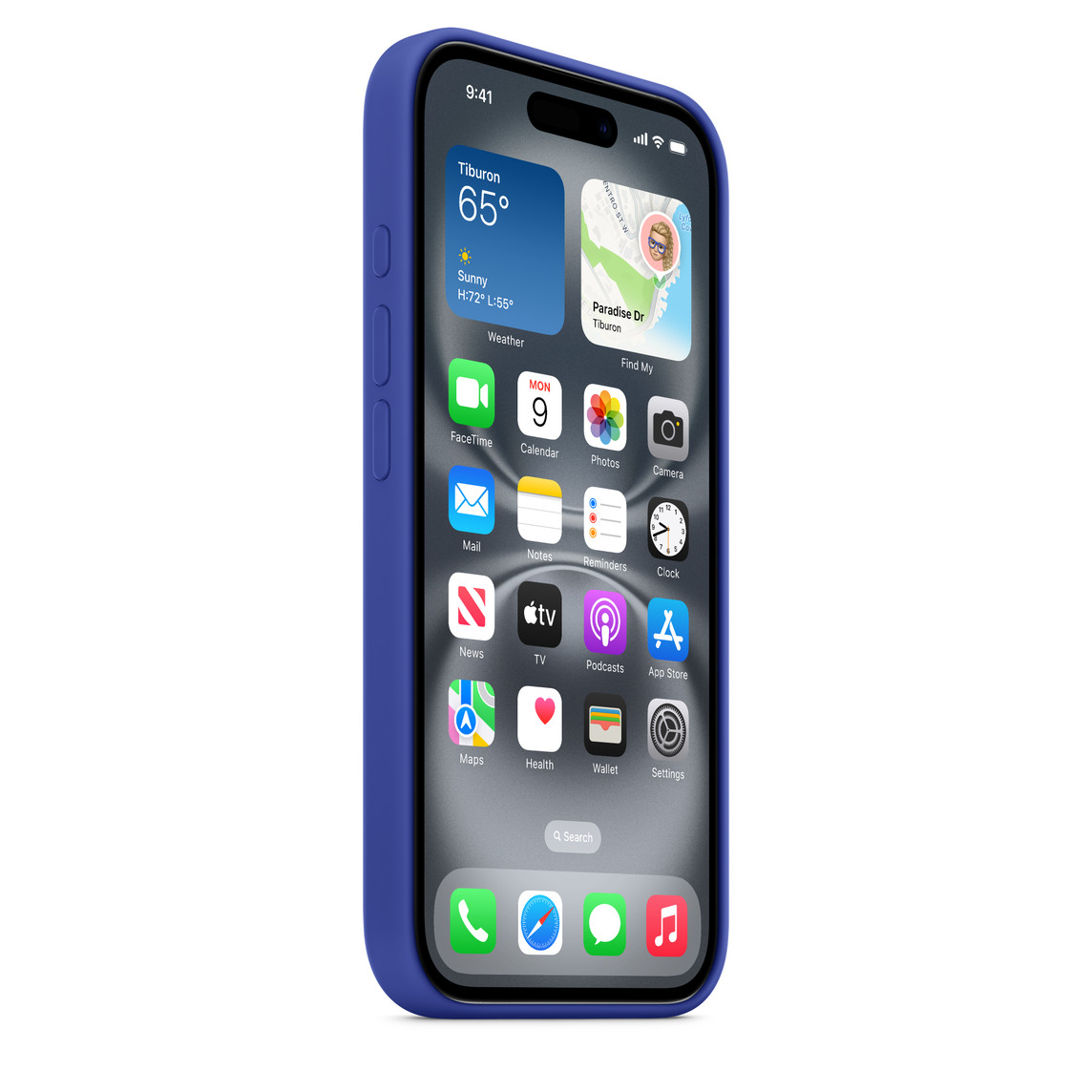 Чехол Apple для iPhone 16 Silicone with MagSafe, ультрамарин