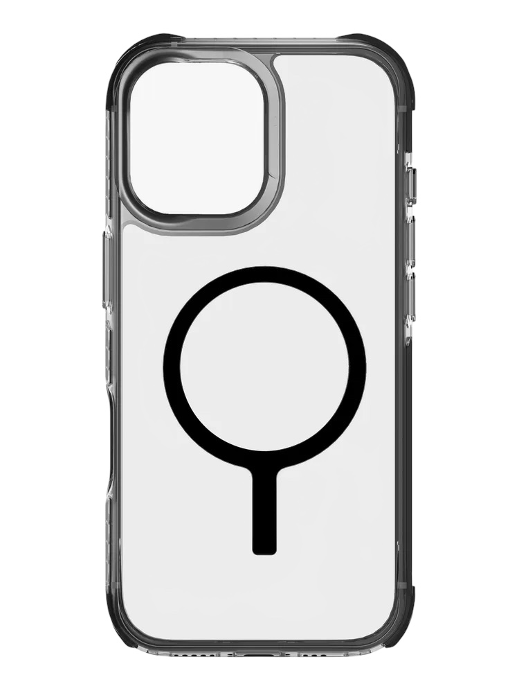 На фото изображено Чехол Uniq Combat MagSafe для iPhone 17, черный