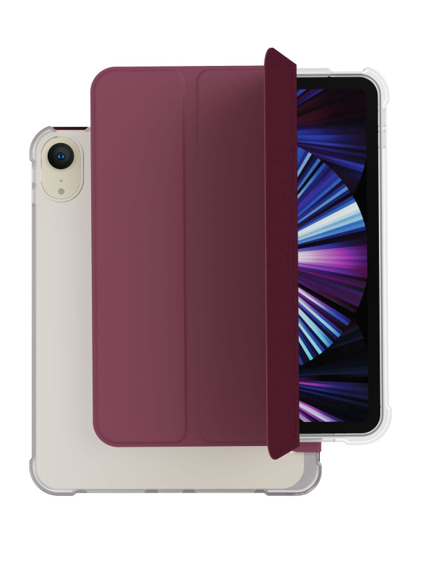 Чехол защитный VLP Dual Folio для iPad mini 6, марсала Чехол защитный VLP Dual Folio для iPad mini 6, марсала