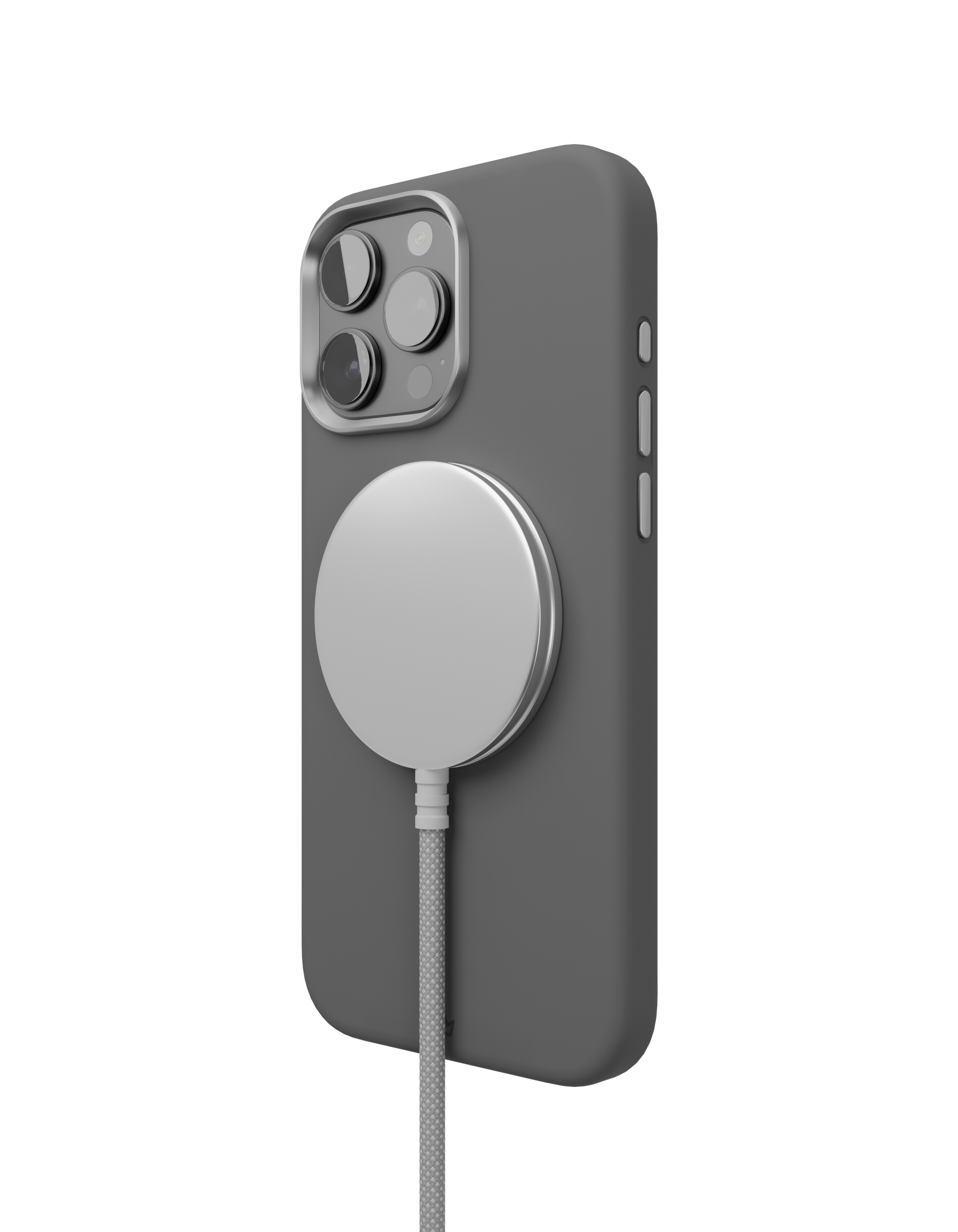 Чехол защитный VLP Aster Pro Case с MagSafe для iPhone 16 Pro Max, серый