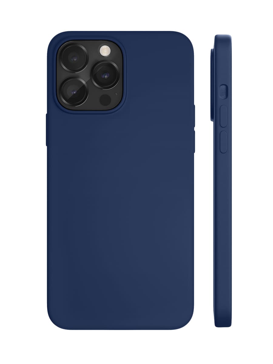 Чехол защитный VLP Silicone case с MagSafe для iPhone 14 Pro Max, темно-синий