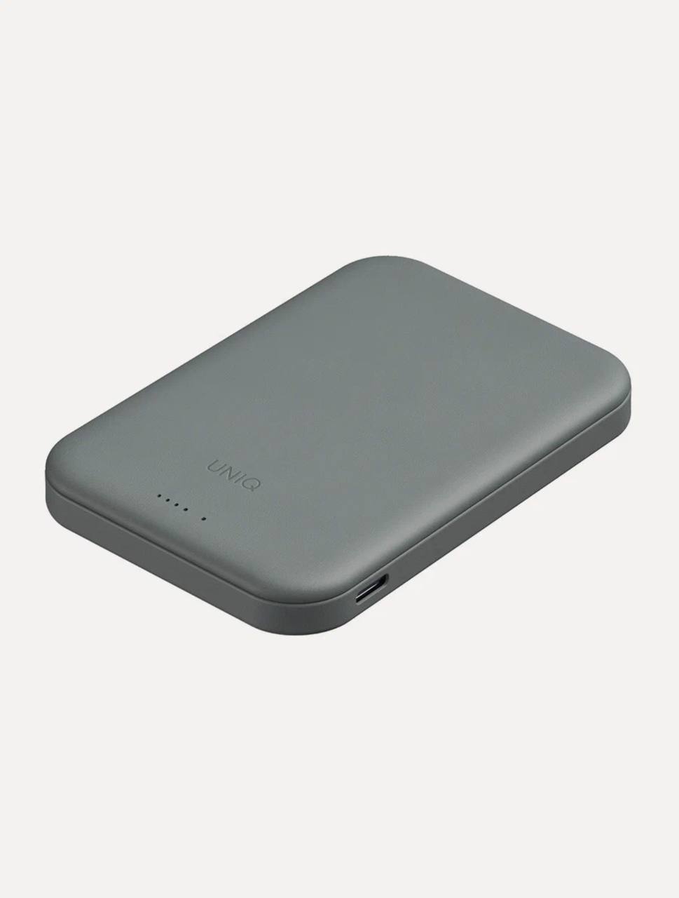 На фото изображено Внешний аккумулятор Uniq Lexa 5000 mAh, зеленый