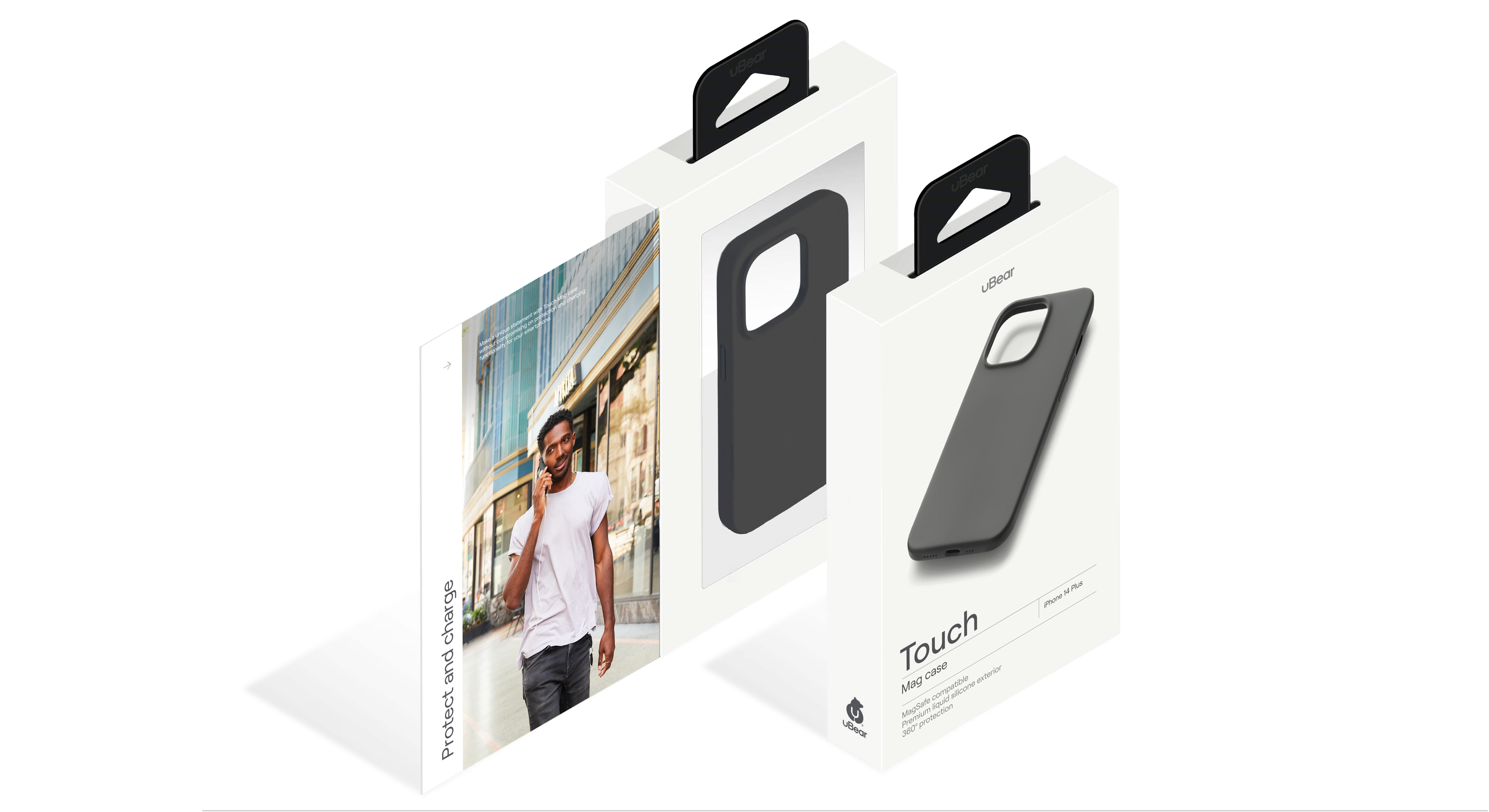 Чехол защитный uBear Touch Mag Case для iPhone 14 Plus, черный