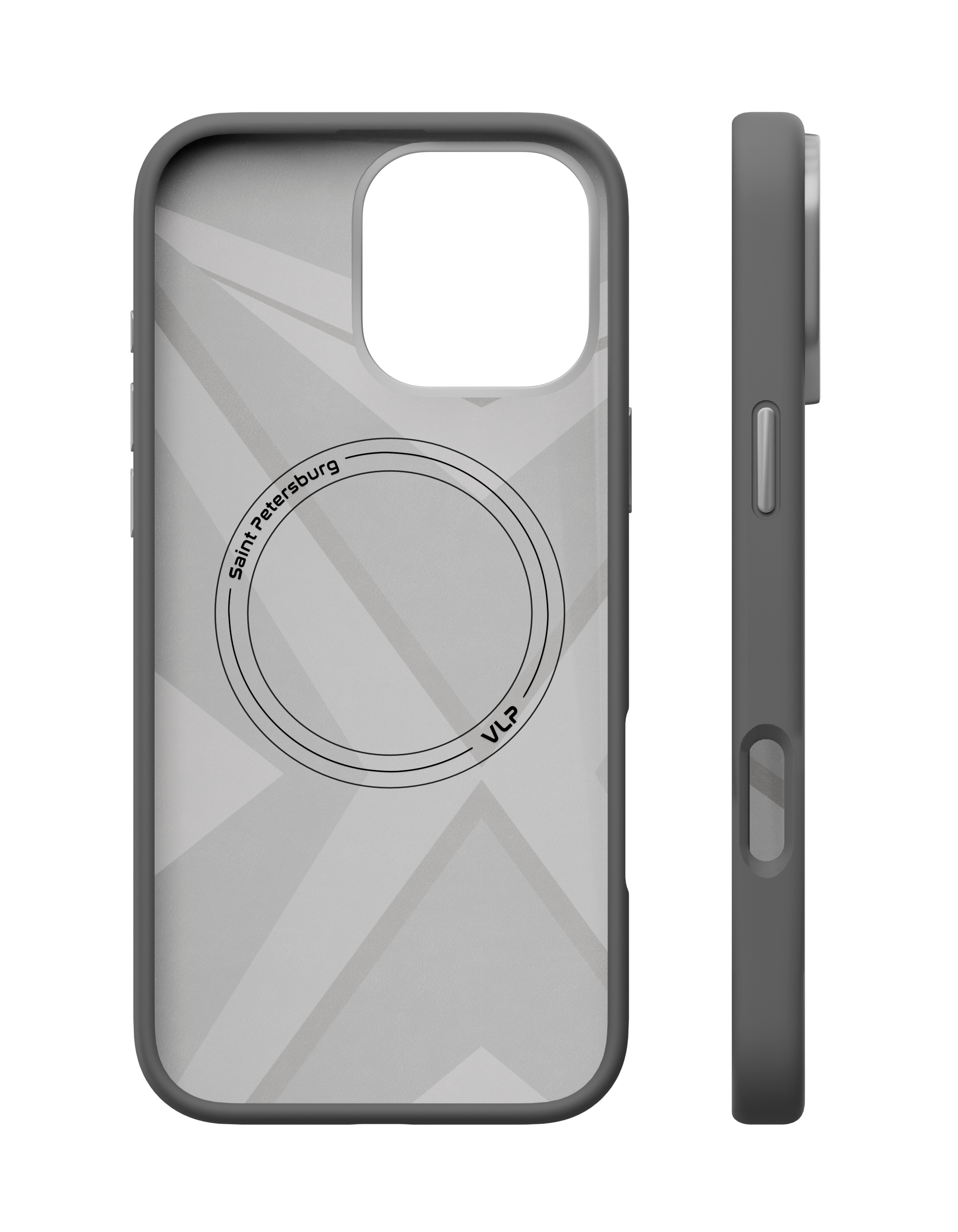 Чехол защитный VLP Aster Pro Case с MagSafe для iPhone 16 Pro Max, серый
