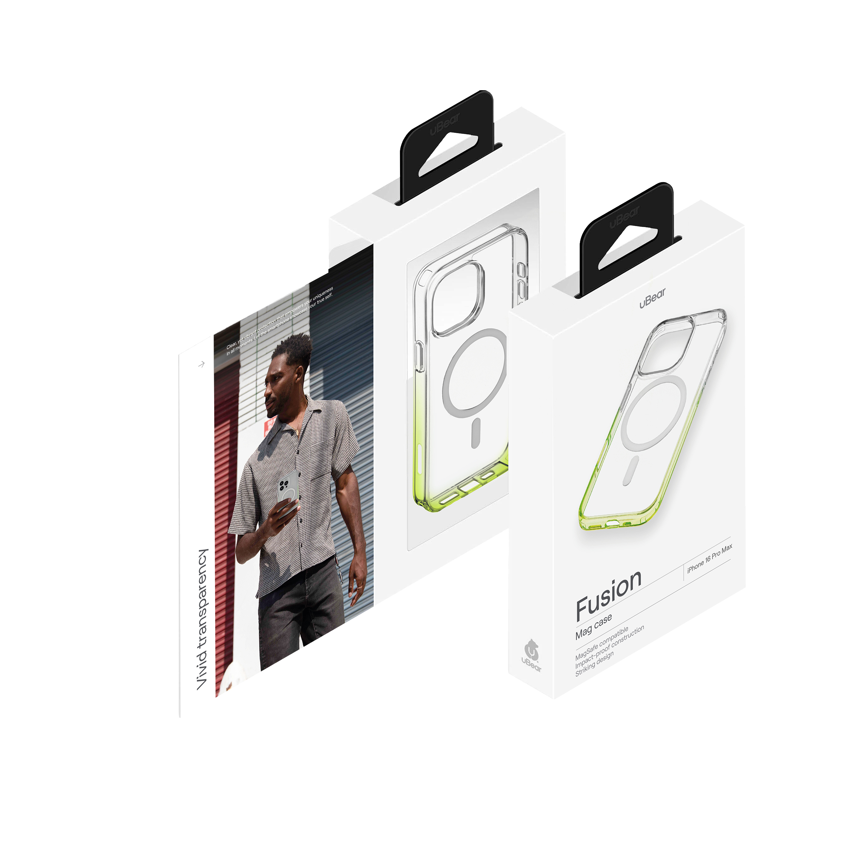Чехол защитный uBear Fusion Mag Case для iPhone 16 Pro Max, лайм