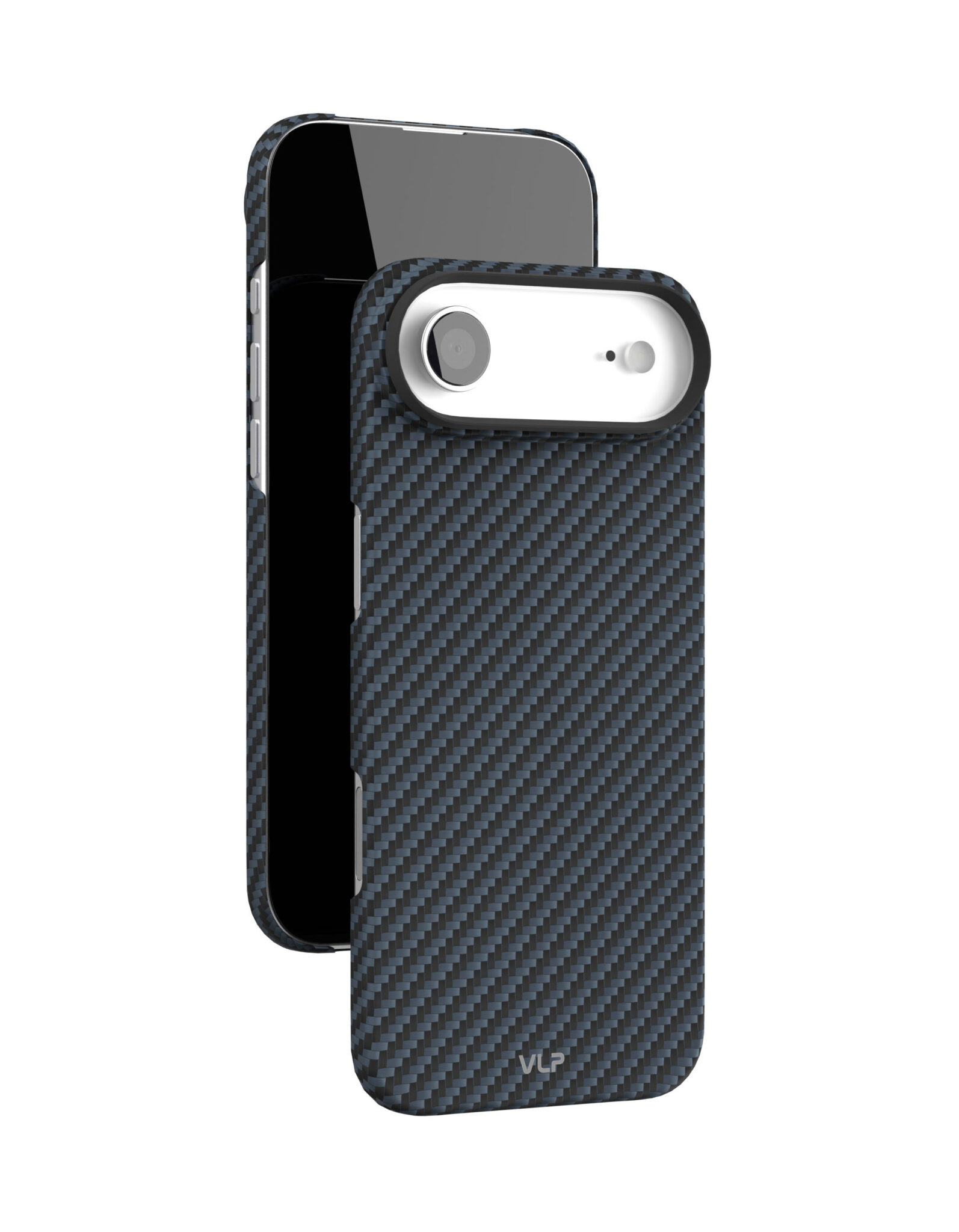 На фото изображено Чехол защитный VLP Kevlar Case с MagSafe для iPhone Air, синий