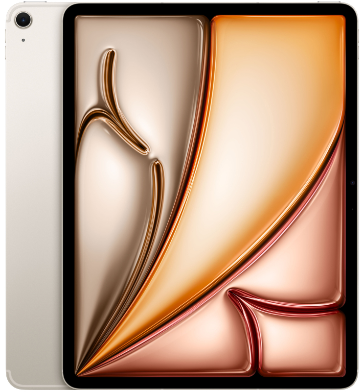 Apple iPad Air M3 (2025) 13” дюймов Wi-Fi + Cellular 128 ГБ, Сияющая звезда Apple iPad Air M3 (2025) 13” дюймов Wi-Fi + Cellular 128 ГБ, Сияющая звезда