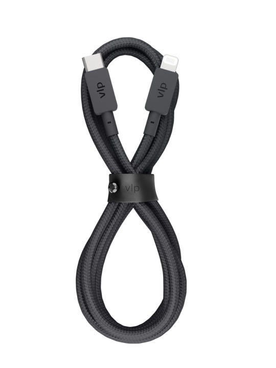 Кабель VLP Nylon Cable USB-C/Lightning MFI, 1.2м, черный Кабель VLP Nylon Cable USB-C/Lightning MFI, 1.2м, черный
