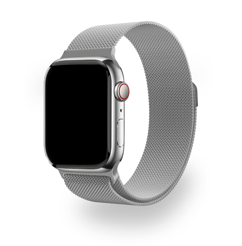 Ремешок uBear Spark для Apple Watch M/L (42, 44, 45, 49 мм), серебристый Ремешок uBear Spark для Apple Watch M/L (42, 44, 45, 49 мм), серебристый