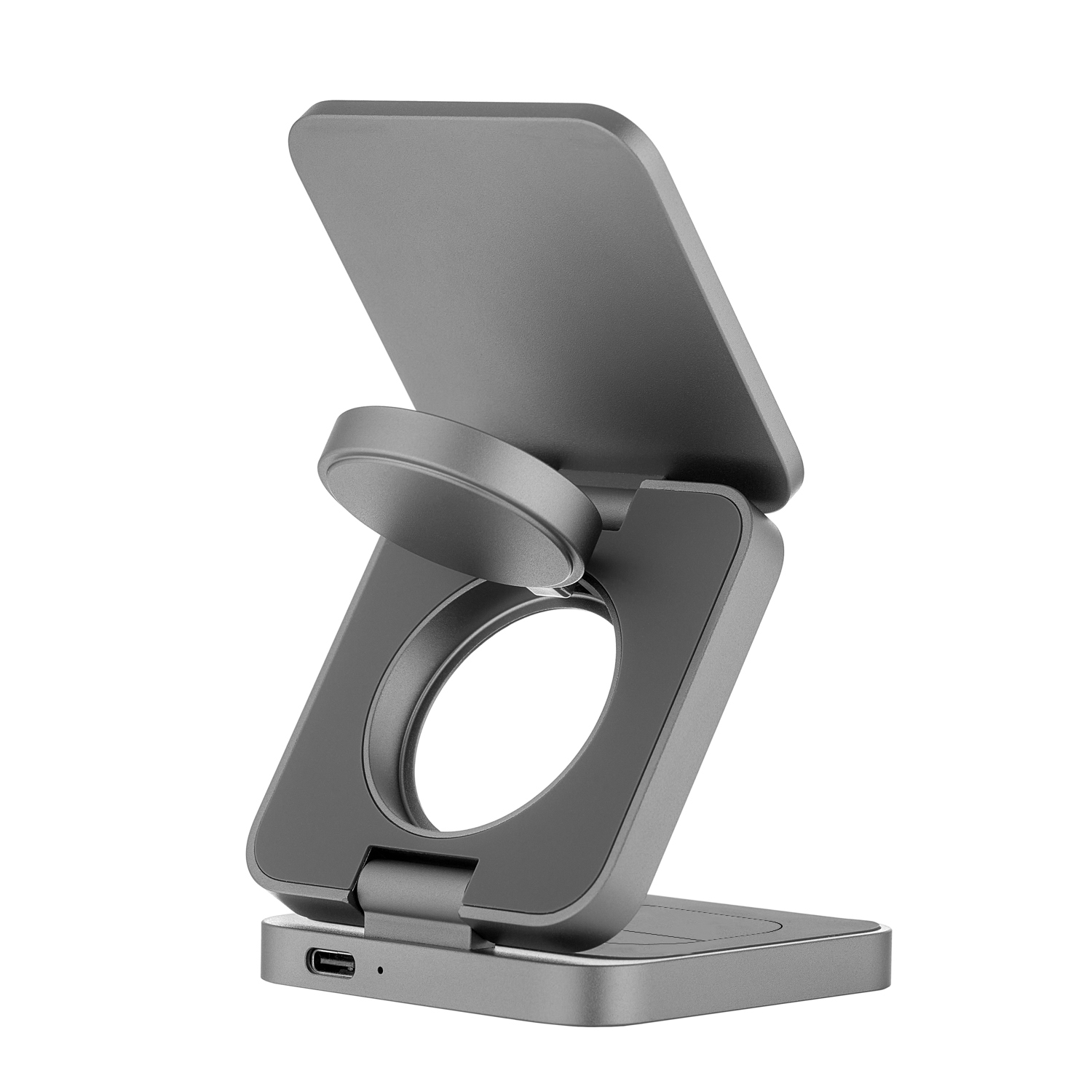 Беспроводное зарядное устройство uBear Balance с поддержкой MagSafe, серый