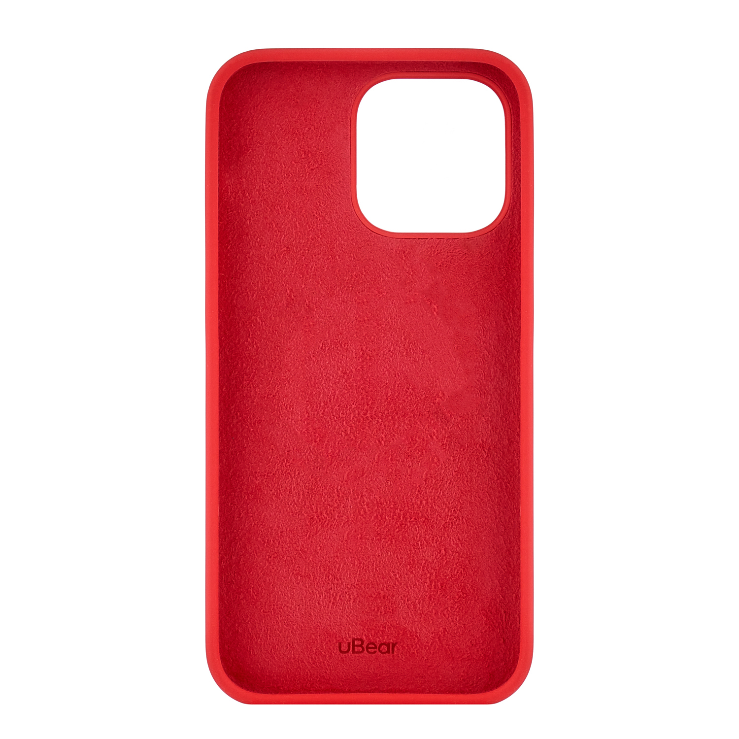 На фото изображено Чехол защитный uBear Touch Case для iPhone 14 Pro Max, красный
