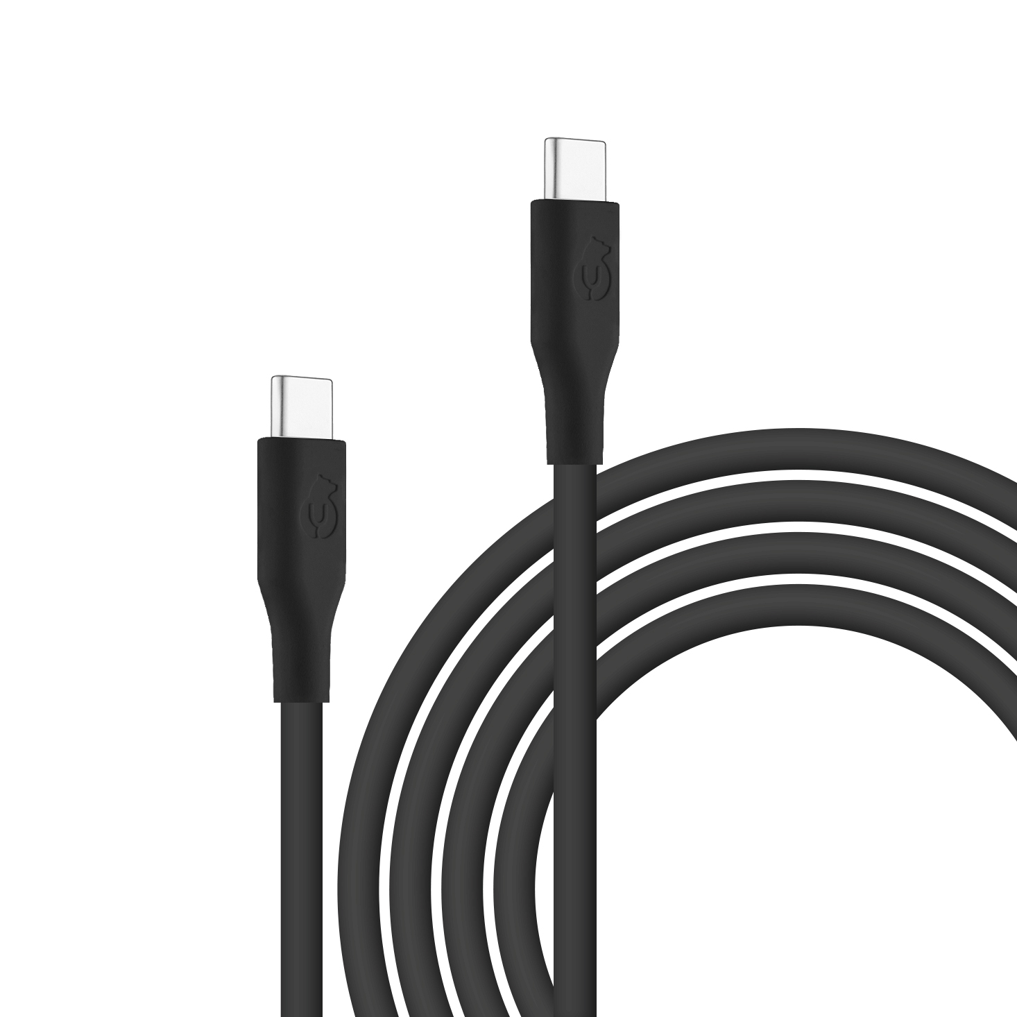 Зарядный кабель uBear Life USB-C/USB-C, 100W, 2м, чёрный