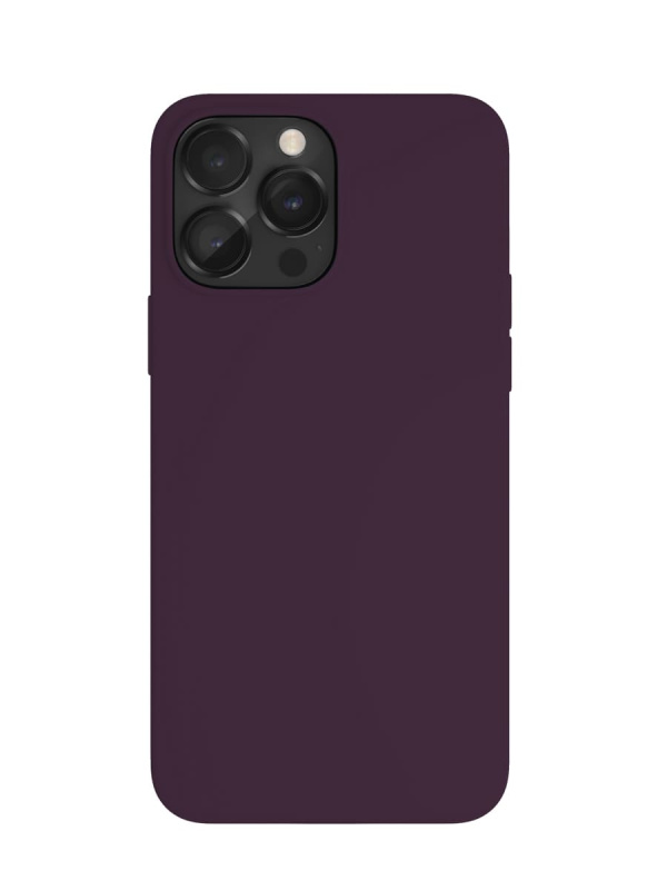 Чехол защитный VLP Silicone case с MagSafe для iPhone 14 Pro, темно-фиолетовый Чехол защитный VLP Silicone case с MagSafe для iPhone 14 Pro, темно-фиолетовый