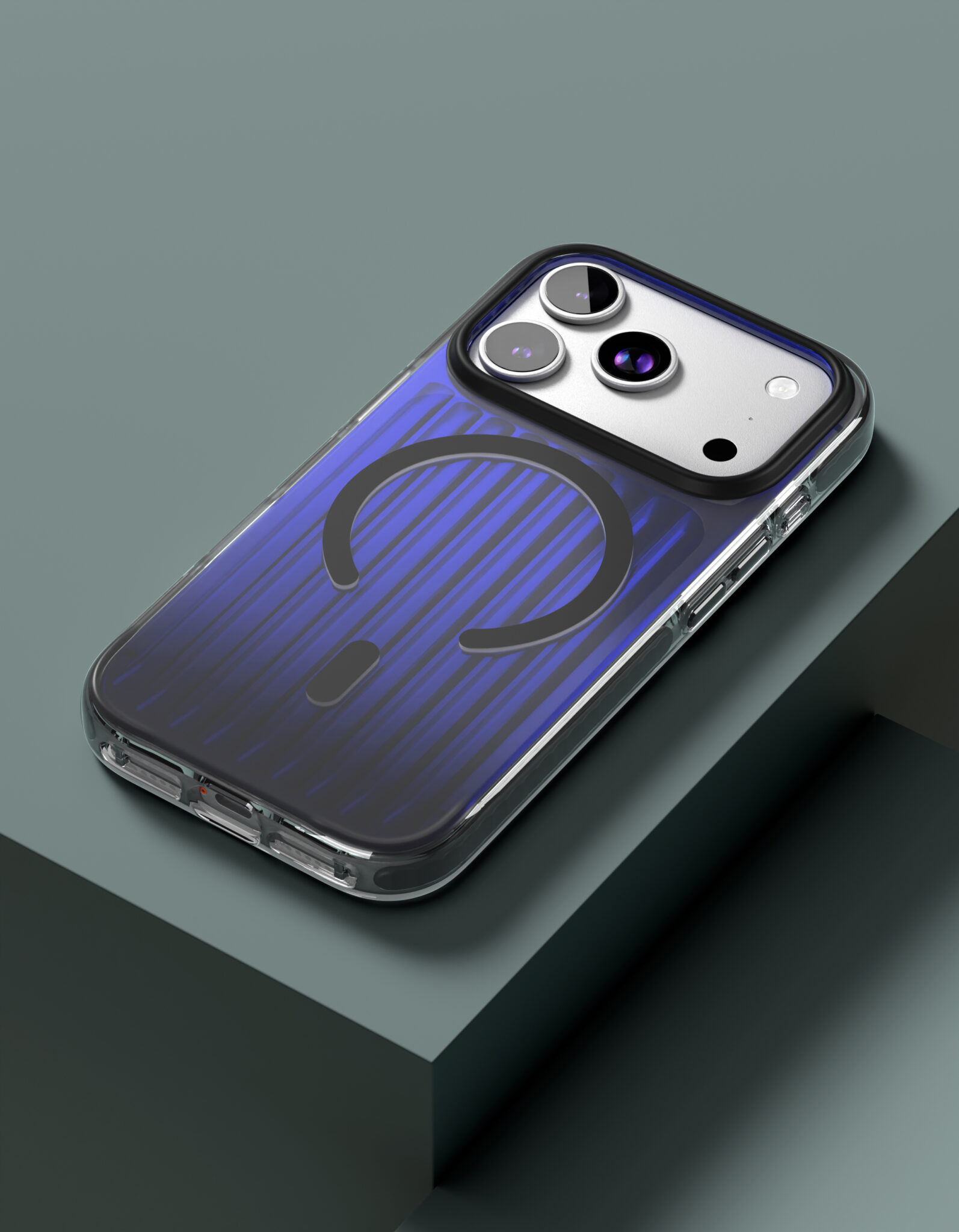 Фото Чехол защитный VLP Pulse Case с MagSafe для iPhone 17 Pro, черный На фото изображено Чехол защитный VLP Pulse Case с MagSafe для iPhone 17 Pro, черный