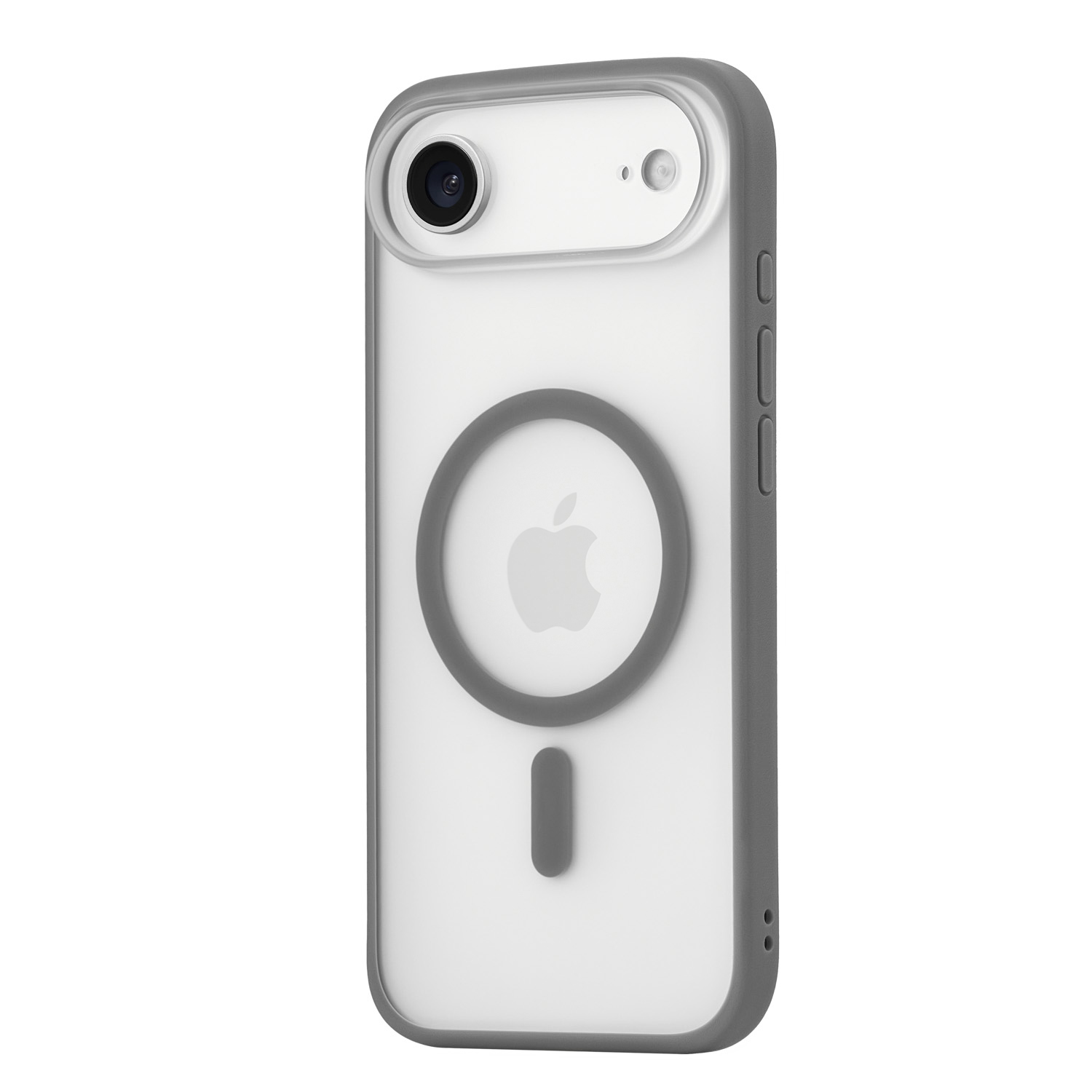 На фото изображено Чехол защитный uBear Cloud Mag Case для iPhone Air, серый