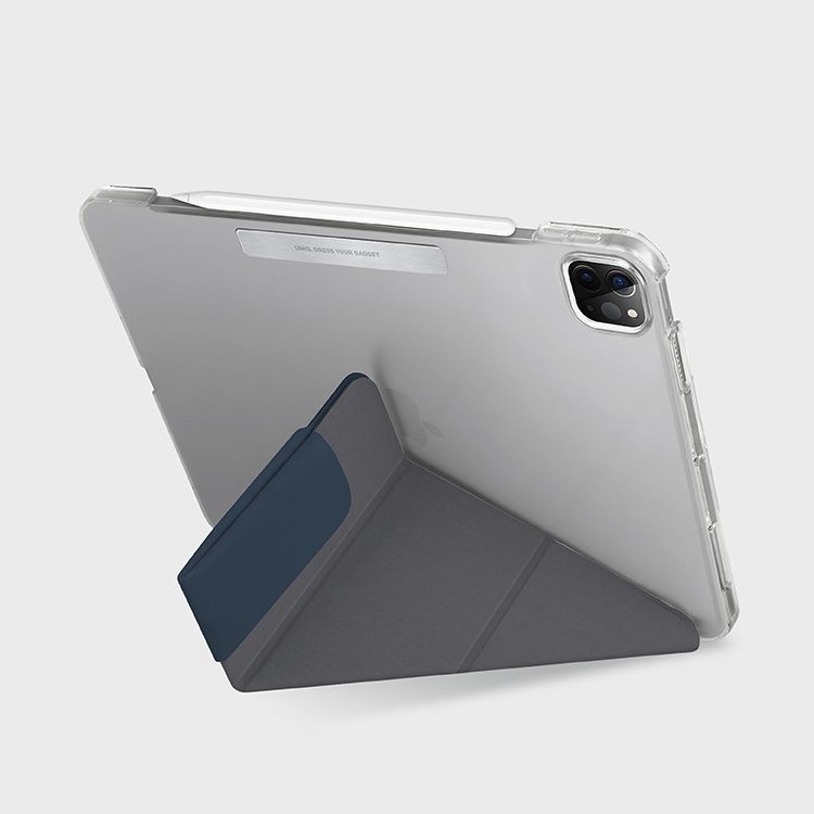 Чехол Uniq для iPad Pro 12,9" (2022/21) Camden Anti-microbial, синий Чехол Uniq для iPad Pro 12,9" (2022/21) Camden Anti-microbial, синий