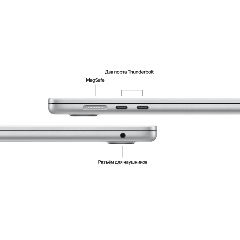 Apple MacBook Air 15" (M3, 8C / 10C, 2024) 8 ГБ, 512 ГБ SSD, Серебристый