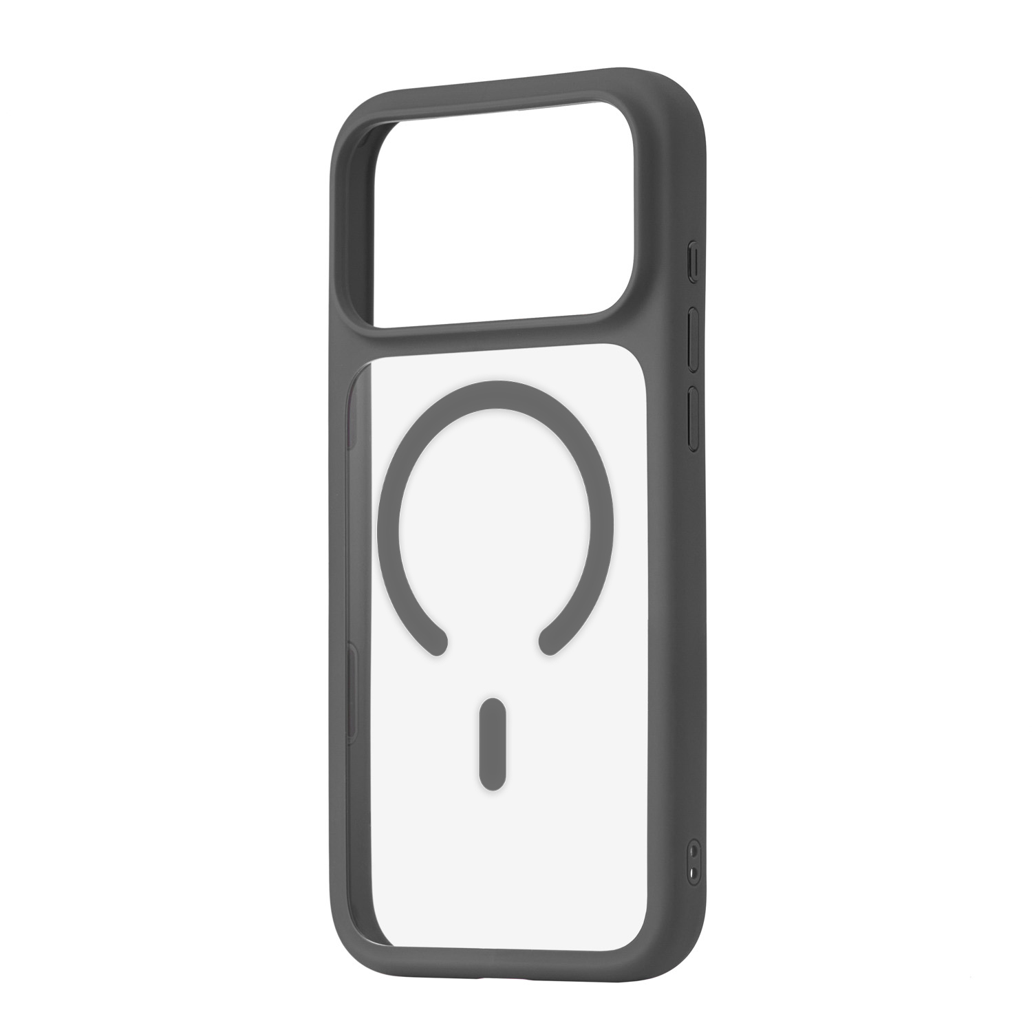 На фото изображено Чехол защитный uBear Shade Case для iPhone 17 Pro Max, MagSafe, серый 