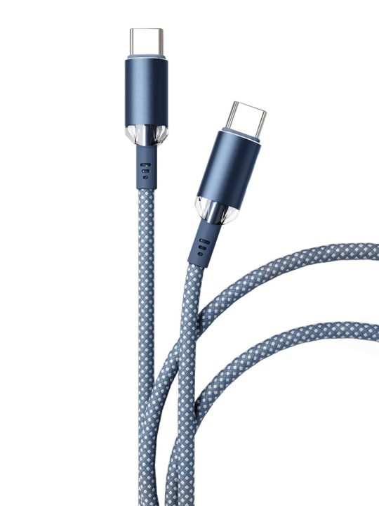 Кабель VLP Diamond Cable USB-C/USB-C, 1.2м, темно-синий Кабель VLP Diamond Cable USB-C/USB-C, 1.2м, темно-синий