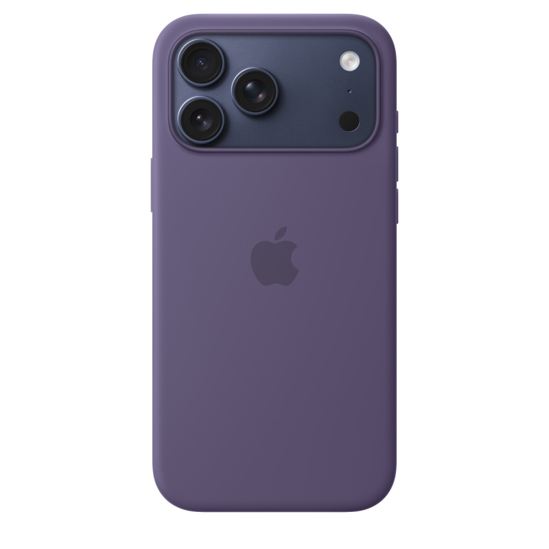 Фото Чехол защитный Apple Silicone Case with MagSafe для iPhone 17 Pro Max, фиолетовый На фото изображено Чехол защитный Apple Silicone Case with MagSafe для iPhone 17 Pro Max, фиолетовый