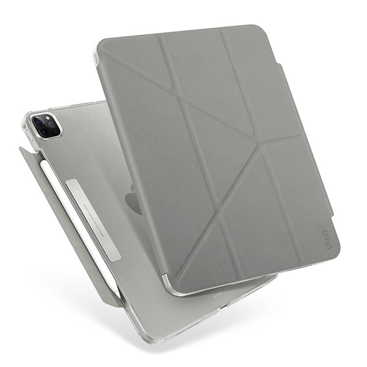 Чехол Uniq для iPad Pro 12,9" (2022/21) Camden Anti-microbial, серый Чехол Uniq для iPad Pro 12,9" (2022/21) Camden Anti-microbial, серый